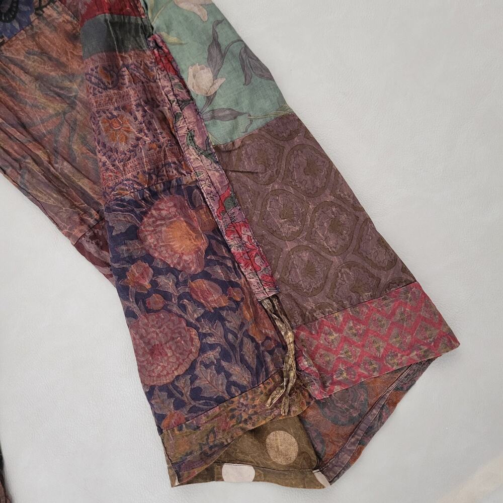 Boho Patchwork Halter Jumpsuit in Multicolor - Picture 4 of 11